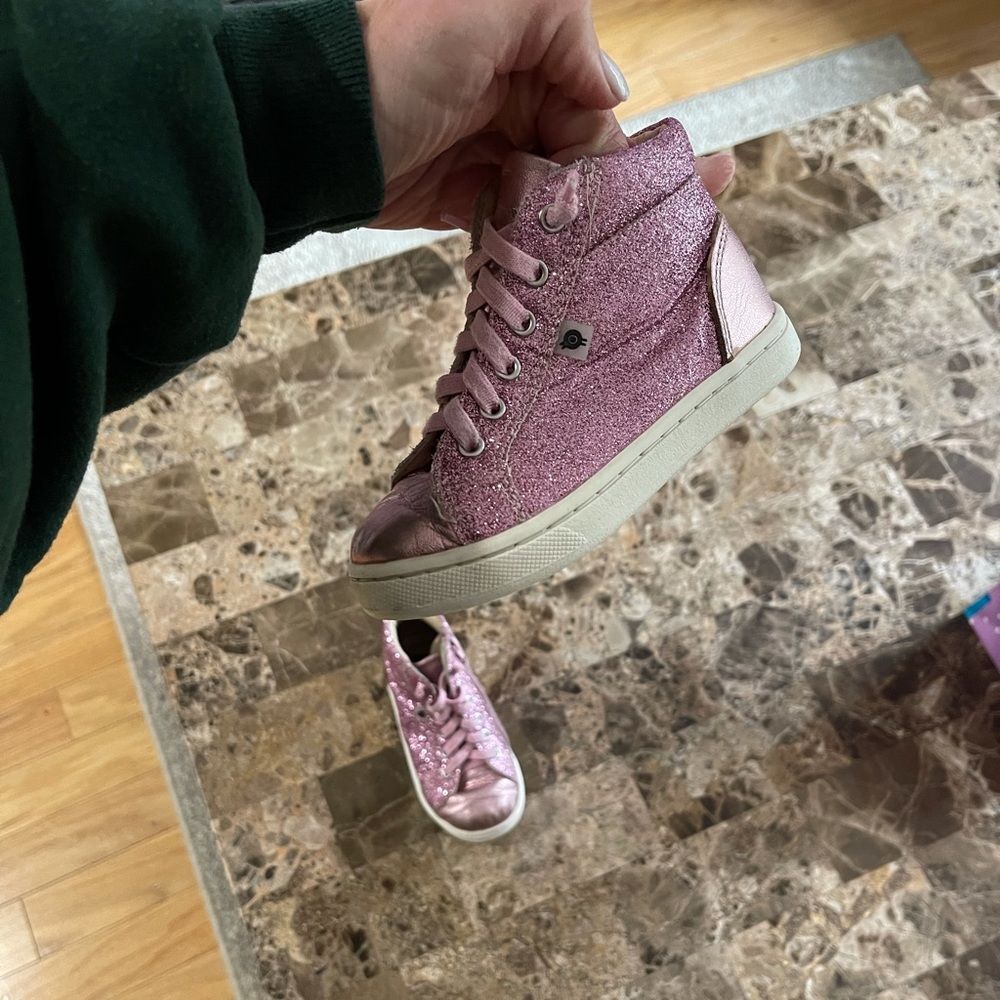 GUC Old Soles Sparkly Sneakers Sz 25
